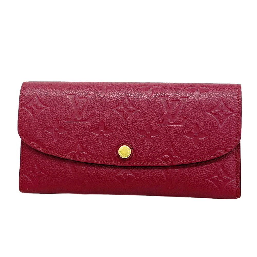 Louis Vuitton Monogram Empreinte Portefeuille Emilie Long Wallet M62015 Raisi...